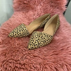 J Crew flats in a fun animal print. Minimal wear. Ignore the cat. 😉 Size 7.5.